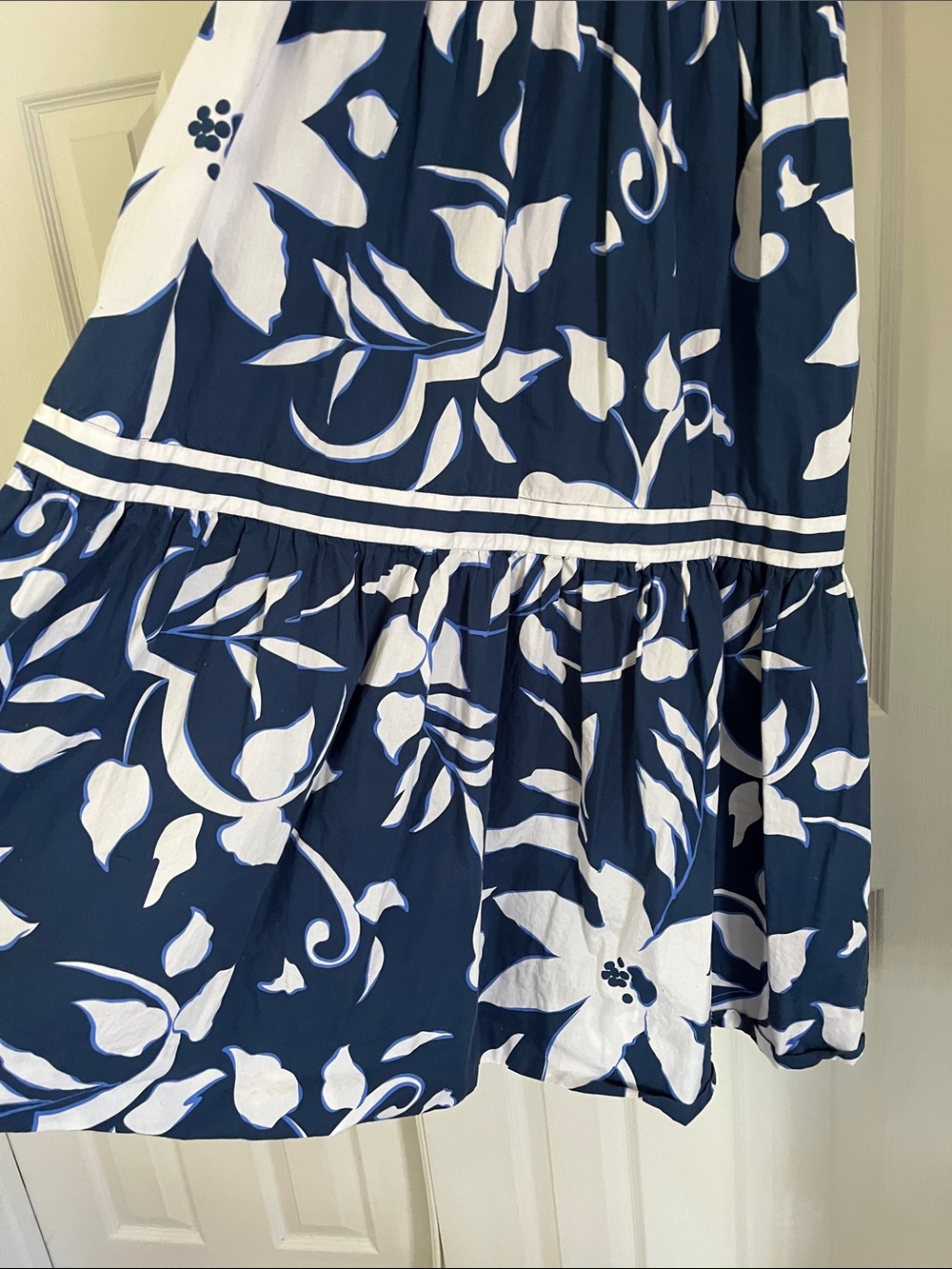 Gretchen Scott Blue White Floral Maxi Dress - Picture 7 of 12